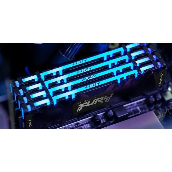Kingston Technology FURY 16GB 4266MT/s DDR4 CL19 DIMM (Kit of 2) Renegade RGB - DIMM (Desktop) - RAM - Techbox