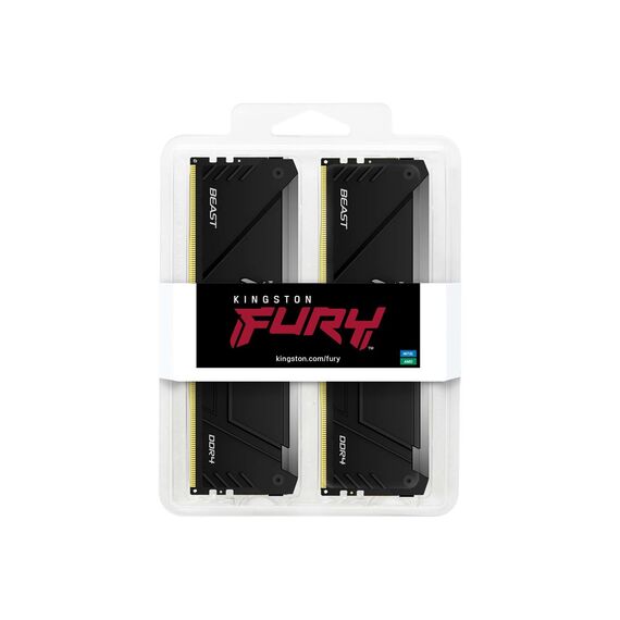 Kingston Technology FURY 32GB 3600MT/s DDR4 CL18 DIMM (Kit of 2) Beast RGB - DIMM (Desktop) - RAM - Techbox