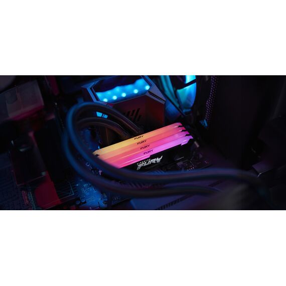 Kingston Technology FURY 32GB 3600MT/s DDR4 CL18 DIMM (Kit of 2) Beast RGB - DIMM (Desktop) - RAM - Techbox