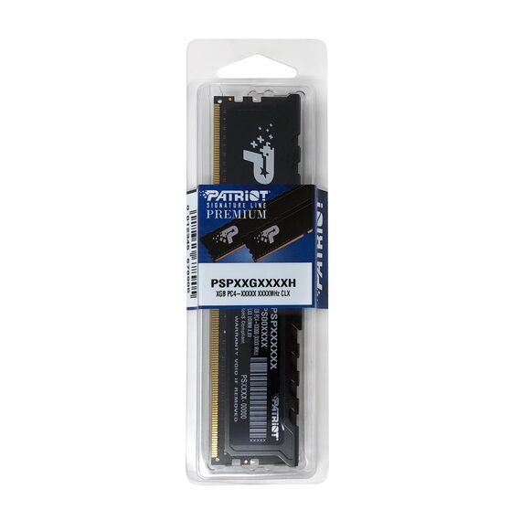 Patriot Premium Black DDR4 32GB 3200MHz Heat Spreader - DIMM (Desktop) - RAM - Techbox