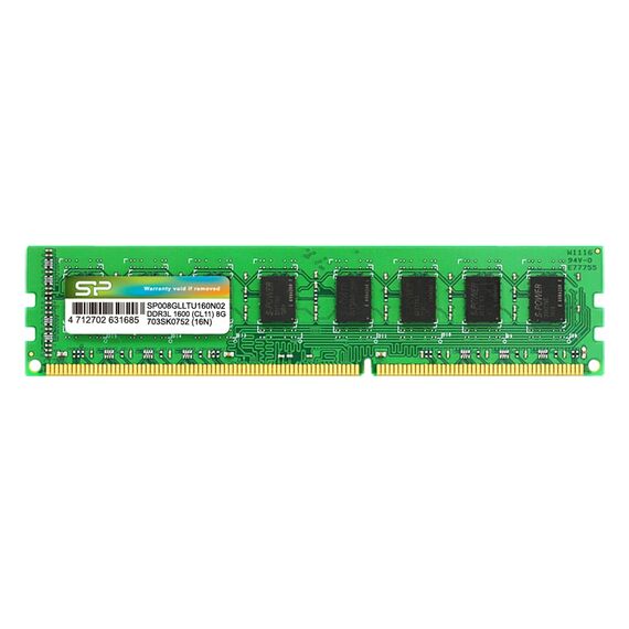 Silicon Power SP008GLLTU160N02 memory module 8 GB 1 x 8 GB DDR3L 1600 MHz - DIMM (Desktop) - RAM - Techbox