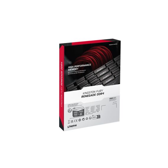 Kingston Technology FURY 16GB 3200MT/s DDR4 CL16 DIMM 1Gx8 Renegade Black - DIMM (Desktop) - RAM - Techbox