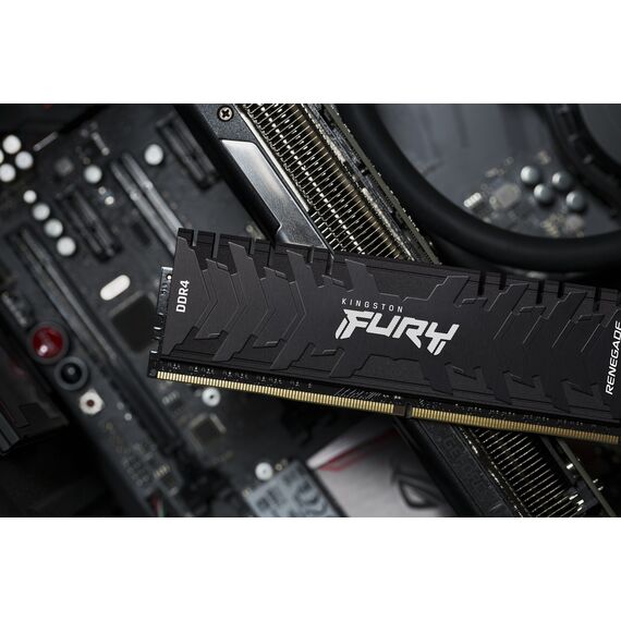 Kingston Technology FURY 16GB 3200MT/s DDR4 CL16 DIMM 1Gx8 Renegade Black - DIMM (Desktop) - RAM - Techbox