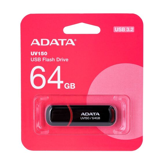 ADATA 64GB DashDrive UV150 USB flash drive USB Type-A 3.2 Gen 1 (3.1 Gen 1) Black | Techbox