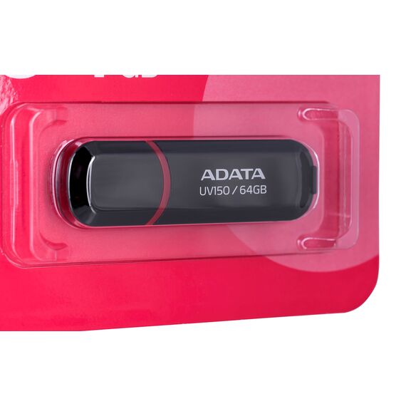 ADATA 64GB DashDrive UV150 USB flash drive USB Type-A 3.2 Gen 1 (3.1 Gen 1) Black | Techbox