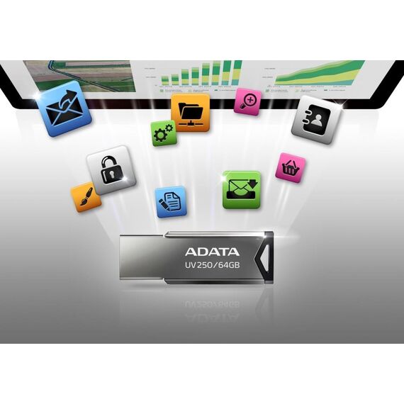 ADATA UV250 USB flash drive 32 GB USB Type-A 2.0 Silver | Techbox