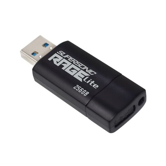 Flashdrive PATRIOT Rage Lite 512GB 120 MB/S USB 3.2 retractable Black (PEF512GRLB32U) - USB Sticks - Peripherals - Techbox