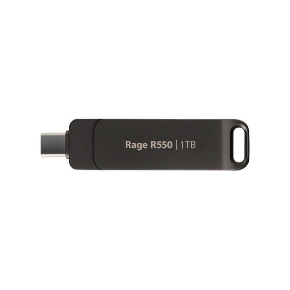 Flashdrive PATRIOT Rage R550 1TB 100 MB/S USB A+C Swivel Design (PE1TR550DSAD) Black - USB Sticks - Peripherals - Techbox