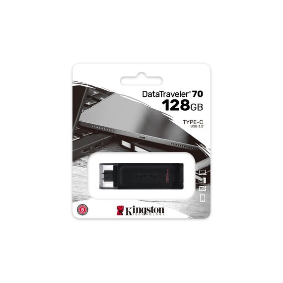 Kingston Technology DataTraveler 128GB USB-C 3.2 Gen 1 70 | Techbox