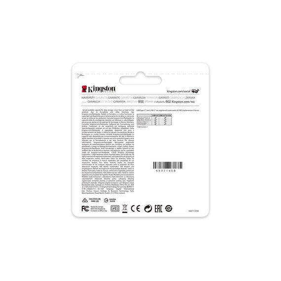 Kingston Technology DataTraveler 256GB USB-C 3.2 Gen 1 70 | Techbox