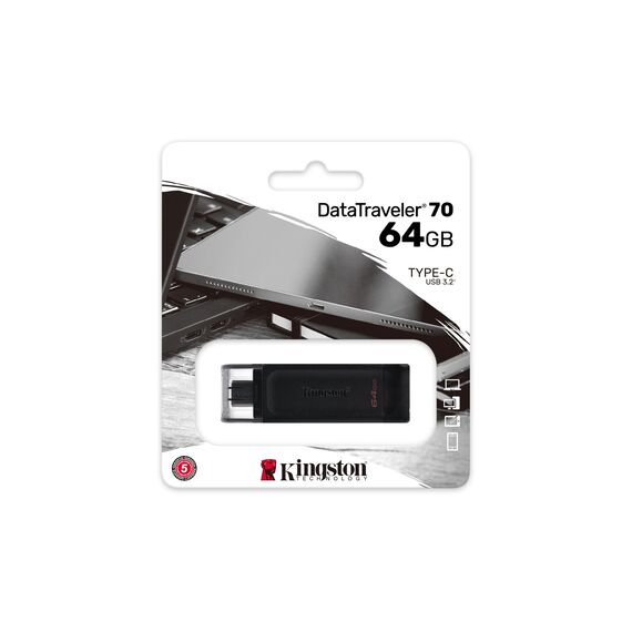 Kingston Technology DataTraveler 64GB USB-C 3.2 Gen 1 70 | Techbox