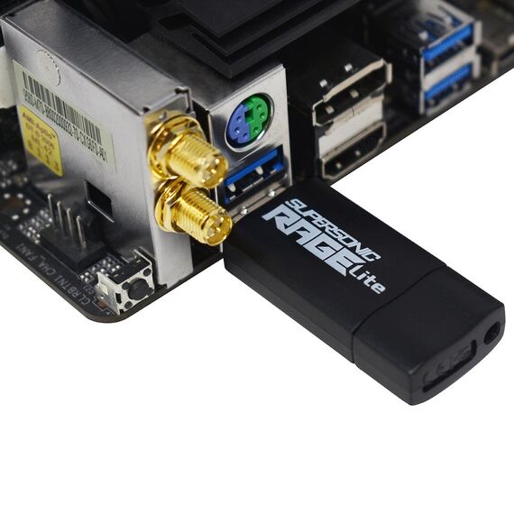 Patriot Memory Supersonic Rage Lite USB flash drive 64 GB USB Type-A 3.2 Gen 1 (3.1 Gen 1) Black, Blue -  - Λεπτομέρειες προϊ...