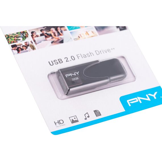PNY Attaché 4 2.0 32GB USB flash drive USB Type-A Black - USB Sticks - Peripherals - Techbox