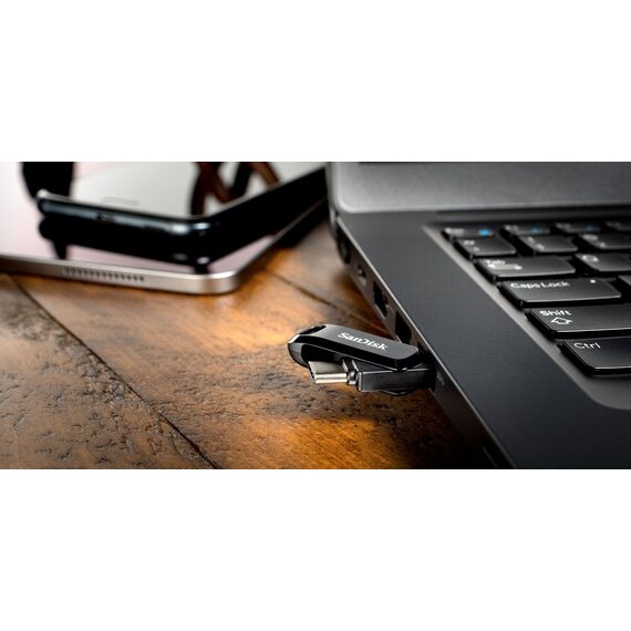 SanDisk Ultra Dual Drive Go USB flash drive 512 GB USB Type-A / USB Type-C 3.2 Gen 1 (3.1 Gen 1) Black - USB Sticks - Peripherals - Techbox