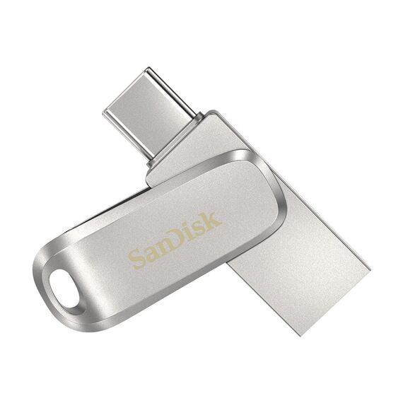 SanDisk Ultra Dual Drive Luxe USB flash drive 1000 GB USB Type-A / USB Type-C 3.2 Gen 1 (3.1 Gen 1) Stainless steel | Techbox