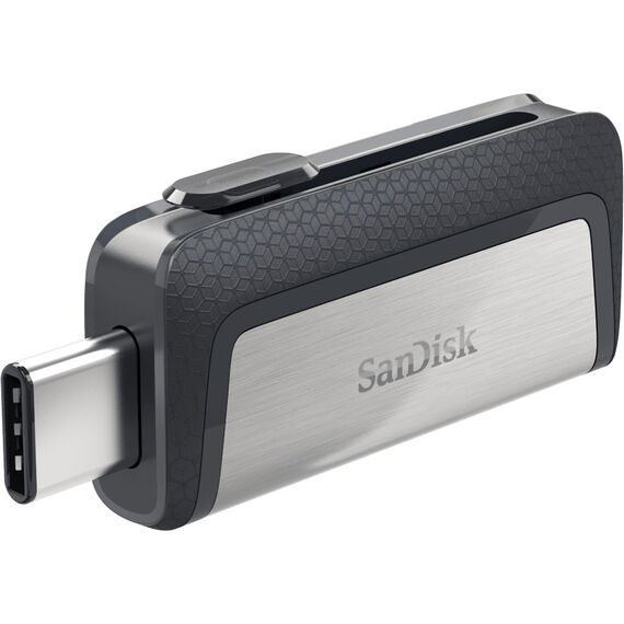 Sandisk Ultra Dual Drive USB Type-C USB flash drive 128 GB USB Type-A / USB Type-C 3.2 Gen 1 (3.1 Gen 1) Black,Silver - USB Sticks - Peripherals - Techbox