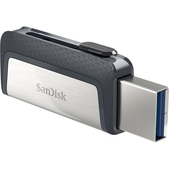 Sandisk Ultra Dual Drive USB Type-C USB flash drive 128 GB USB Type-A / USB Type-C 3.2 Gen 1 (3.1 Gen 1) Black,Silver - USB Sticks - Peripherals - Techbox