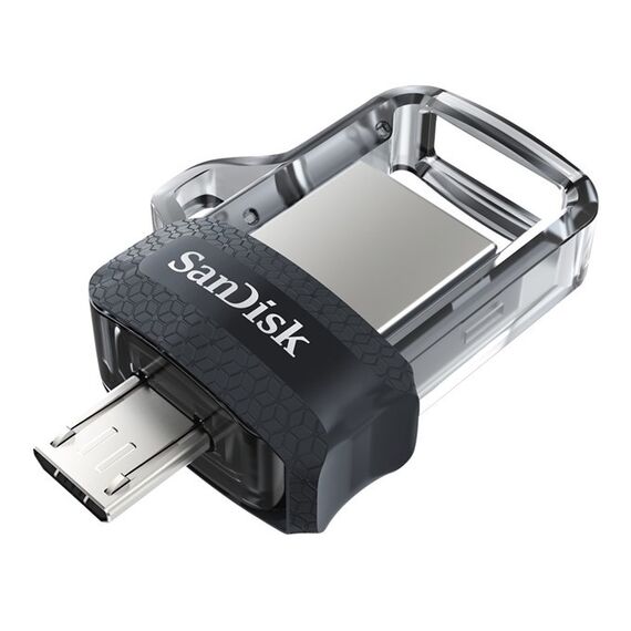 Sandisk Ultra Dual m3.0 USB flash drive 128 GB USB Type-A / Micro-USB 3.2 Gen 1 (3.1 Gen 1) Black,Silver,Transparent - USB Sticks - Peripherals - Techbox