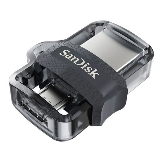 Sandisk Ultra Dual m3.0 USB flash drive 128 GB USB Type-A / Micro-USB 3.2 Gen 1 (3.1 Gen 1) Black,Silver,Transparent - USB Sticks - Peripherals - Techbox