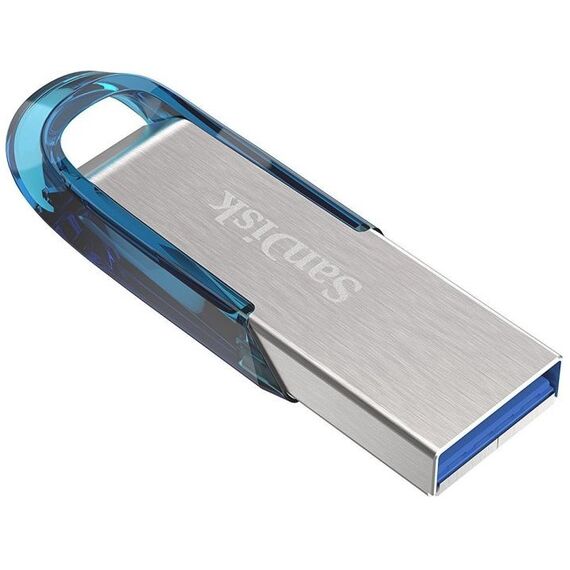 SanDisk Ultra Flair USB flash drive 128 GB USB Type-A 3.2 Gen 1 (3.1 Gen 1) Blue, Silver - USB Sticks - Peripherals - Techbox