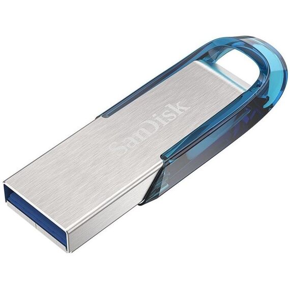 SanDisk Ultra Flair USB flash drive 128 GB USB Type-A 3.2 Gen 1 (3.1 Gen 1) Blue, Silver - USB Sticks - Peripherals - Techbox