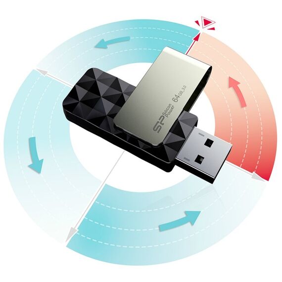 Silicon Power Blaze B30 USB flash drive 32 GB USB Type-A 3.0 (3.1 Gen 1) Black - USB Sticks - Peripherals - Techbox