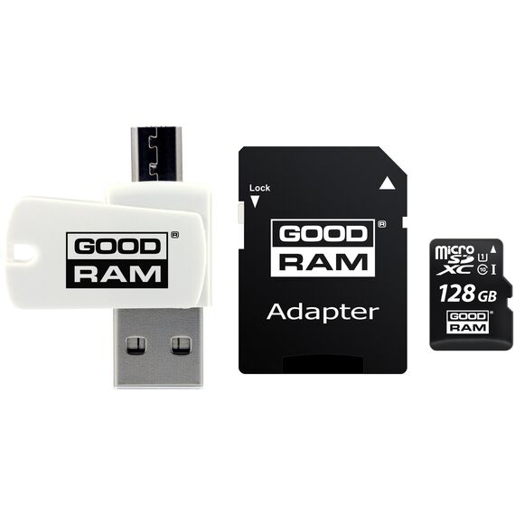 Goodram M1A4-1280R12 memory card 128 GB MicroSDHC Class 10 UHS-I | Techbox