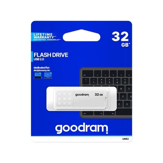 Goodram USB flash drive UME2 32 GB USB Type-A 2.0 White - USB Sticks - Peripherals - Techbox