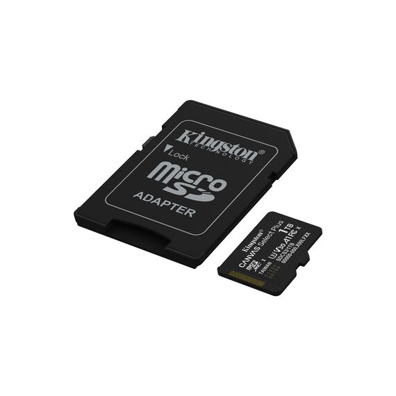 Kingston Technology 1TB microSDXC Canvas Select Plus Gen3 150MB/s A1 Card + Adapter | Techbox
