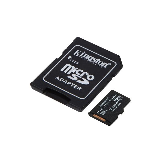 Kingston Technology Industrial 16 GB MicroSDHC UHS-I Class 10 - Memory Cards - Smartphones - Techbox