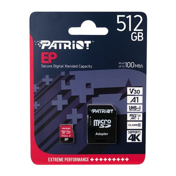Patriot Memory PEF512GEP31MCX memory card 512 GB MicroSDXC Class 10 | Techbox