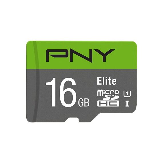 PNY Elite microSDHC 16GB UHS-I Class 10 - Memory Cards - Smartphones - Techbox