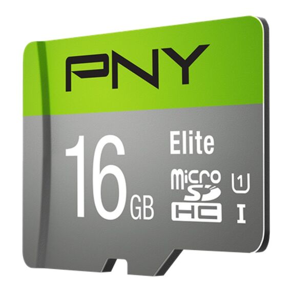 PNY Elite microSDHC 16GB UHS-I Class 10 - Memory Cards - Smartphones - Techbox