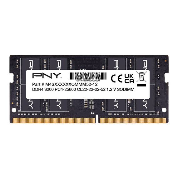 PNY Performance memory module 8 GB 1 x 8 GB DDR4 (MN8GSD43200-SB) - SO-DIMM (Laptop) - RAM - Techbox