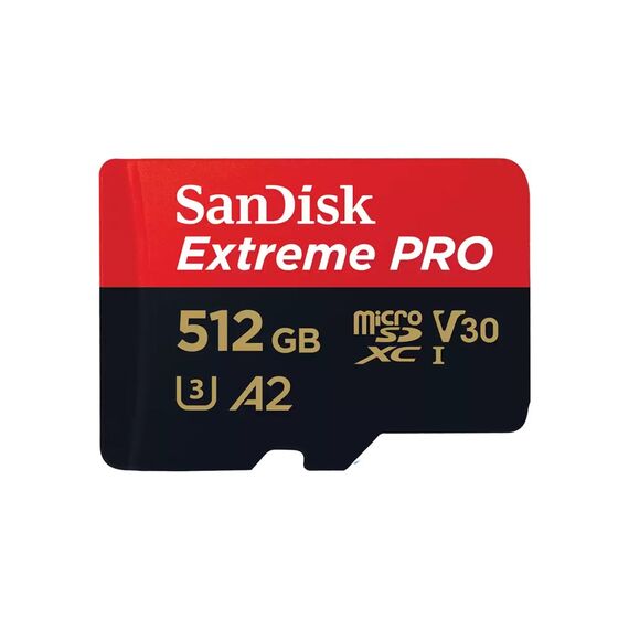 SanDisk Extreme PRO 512 GB MicroSDXC UHS-I Class 10 - Memory Cards - Smartphones - Techbox