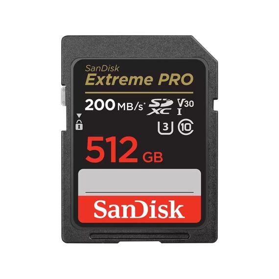SanDisk Extreme PRO 512 GB SDXC Class 10 - Memory Cards - Smartphones - Techbox
