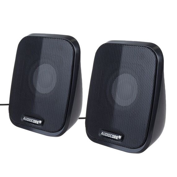 Audiocore AC835 2.0 Stereo Speakers With LED Backlighting For PC Laptop Smartphone | Techbox