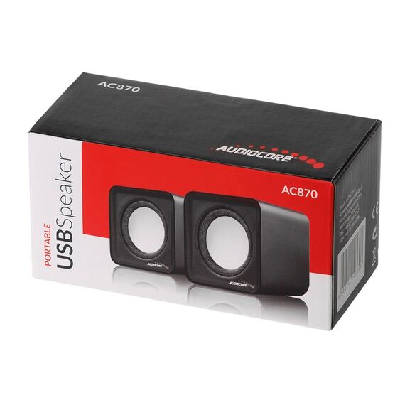 Audiocore AC870 B 2-way 3 W Black, Gray Wired | Techbox
