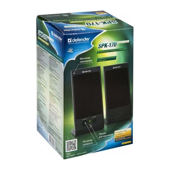 Defender SPK-170 loudspeaker Black Wired 4 W | Techbox