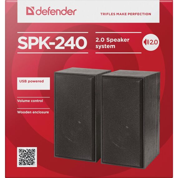 Defender SPK-240 loudspeaker Black Wired 6 W | Techbox