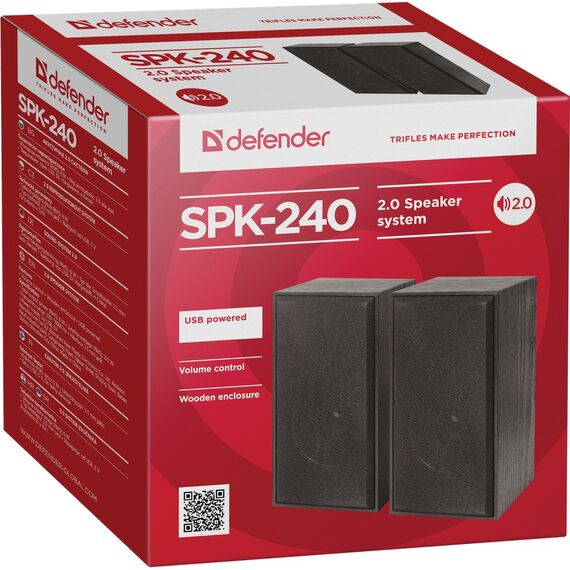 Defender SPK-240 loudspeaker Black Wired 6 W | Techbox