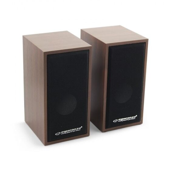 Esperanza 2.0 FOLK speaker set 2.0 channels 6 W Wood - Speakers - Speakers & Headphones - Techbox