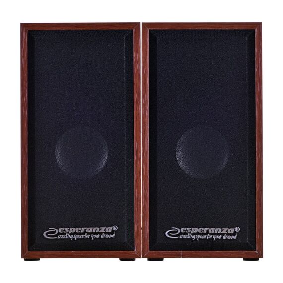 Esperanza 2.0 FOLK speaker set 2.0 channels 6 W Wood - Speakers - Speakers & Headphones - Techbox