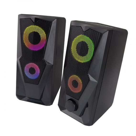 Esperanza EGS103 Speakers 2.0 USB LED 6 W Black - Speakers - Speakers & Headphones - Techbox