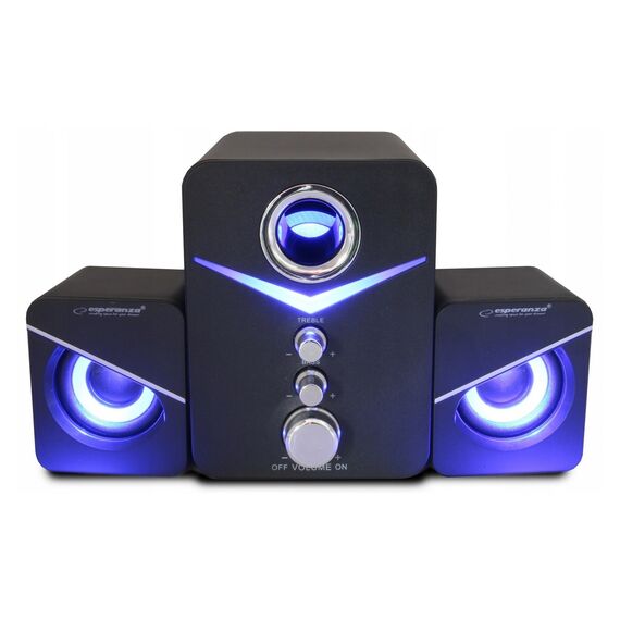 Esperanza EP153 USB 2.1 Speaker Set 6 W Black | Techbox