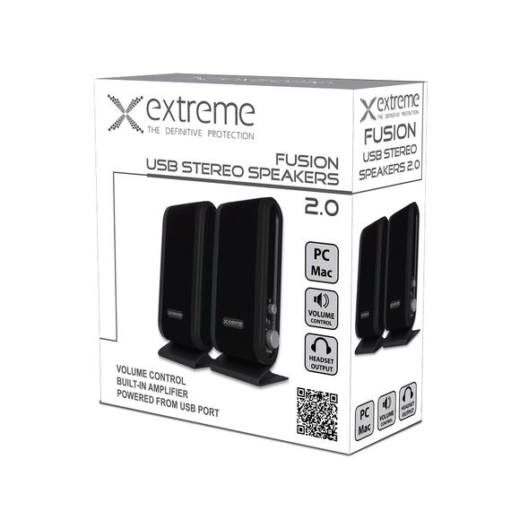 Extreme XP102 Speakers 2.0 channels 4 W Black - Speakers - Speakers & Headphones - Techbox