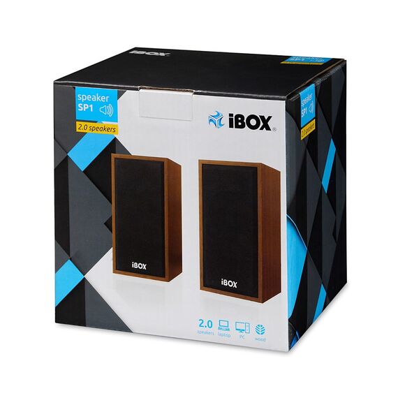 iBox IGLSP1 loudspeaker 10 W Cherry Wired - Speakers - Speakers & Headphones - Techbox
