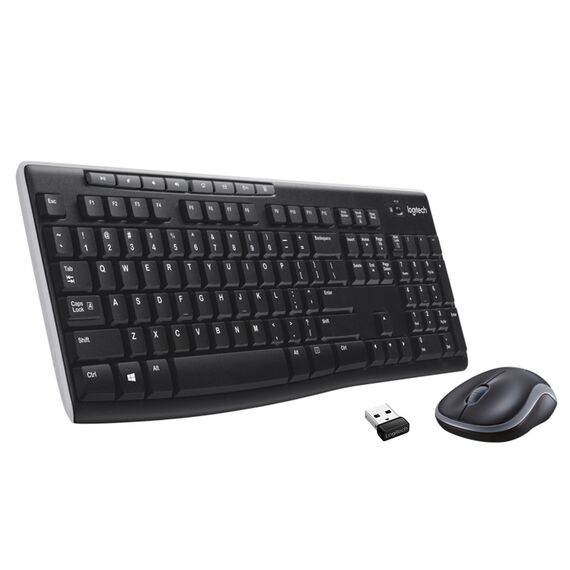 Logitech 920-004508 keyboard Mouse included Home RF Wireless QWERTY US International Black, Silver | Techbox