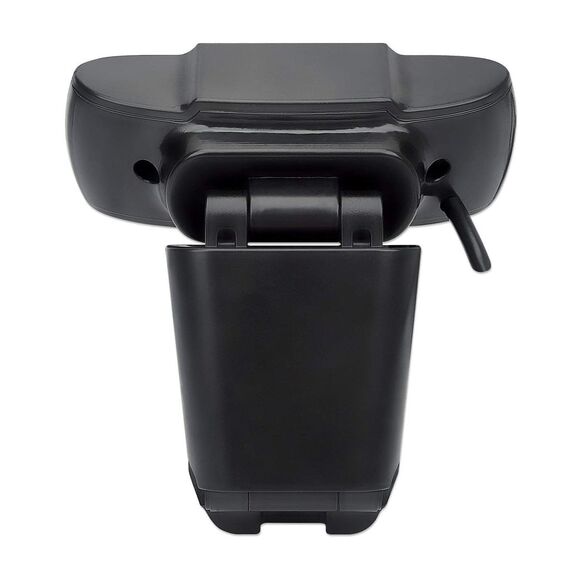 Manhattan USB Webcam, Two Megapixels (Clearance Pricing), 1080p Full HD, USB-A, Integrated Microphone, Adjustable Clip Base, 30 frame per second, Black, Three Year Warranty, Box | Techbox
