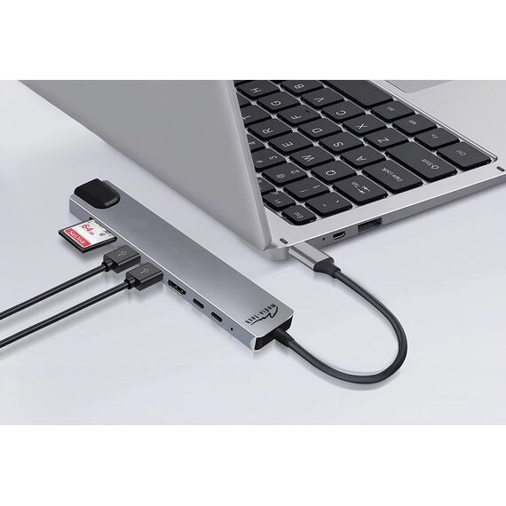 MEDIA-TECH USB HUB 8 IN 1 GIGA LAN HUB MT5046 | Techbox